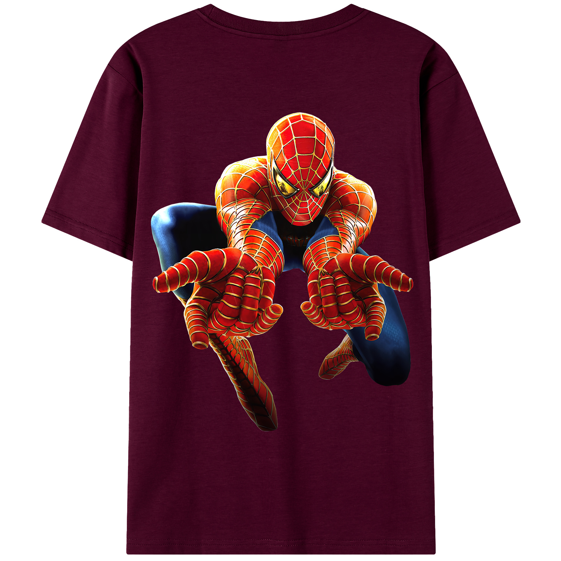 （画像用） Spider Man スパイダーマン レディース半袖Tシャツ(バックプリント)